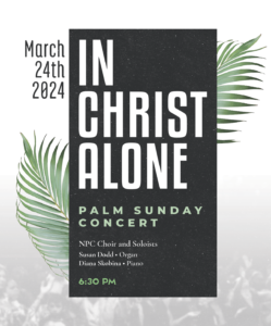 Palm Sunday Concert poster